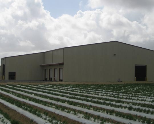 Steel goods warehouse
